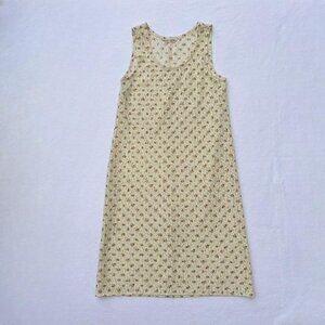 Vintage Melody Square Cream Floral Lace Maxi Dress Sz S Boho Cottagecore Summer